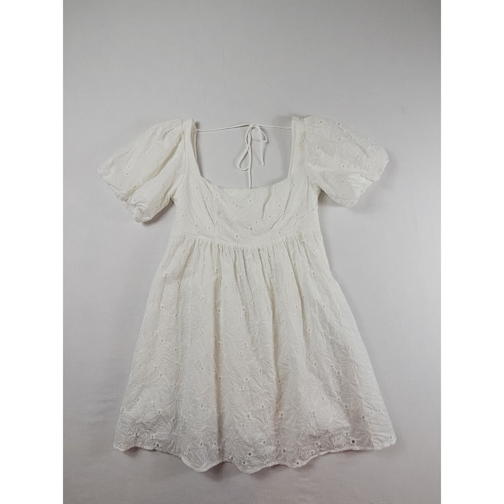 Women's Boho Princess Polly Mini Dress Size 6 Puff Sleeve Coquette